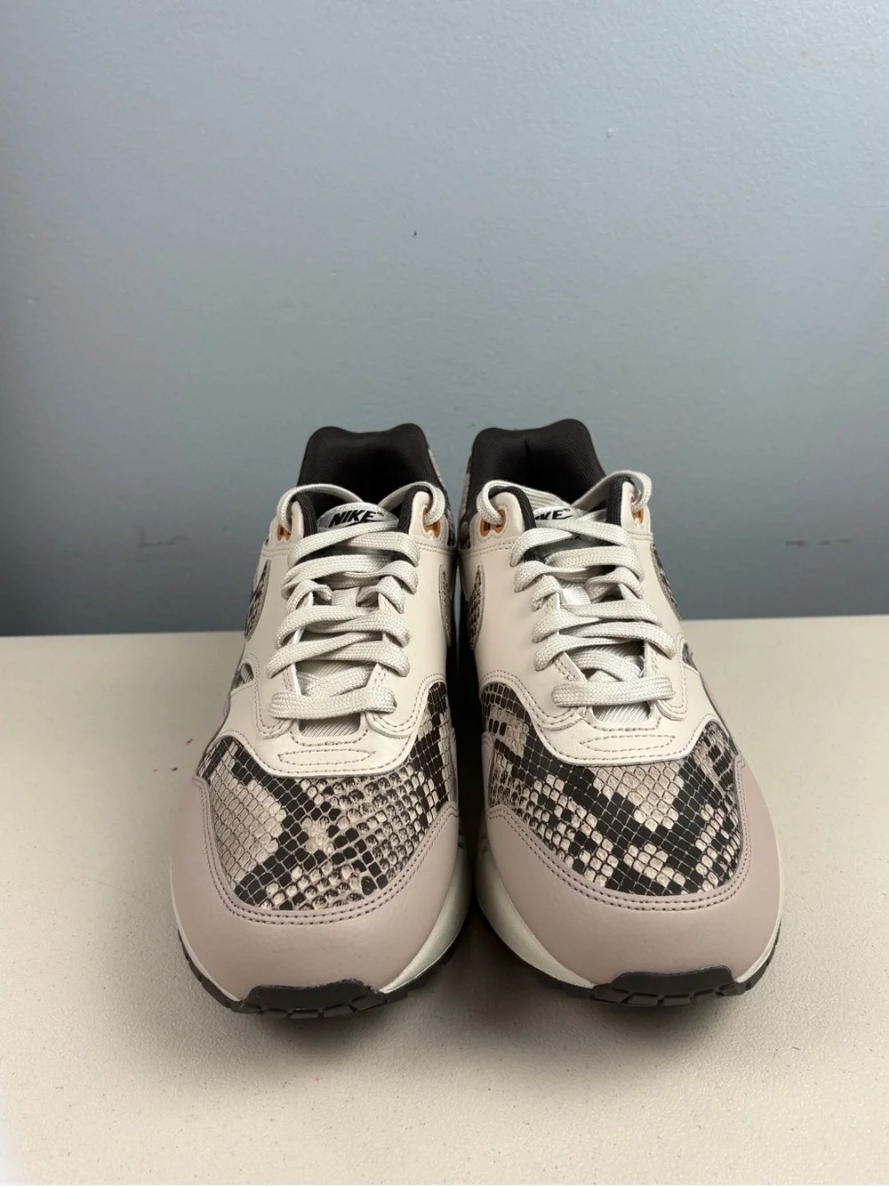 Nike Air Max 1 'Snakeskin' Sail White Grey HF5338-100 Women’s Size